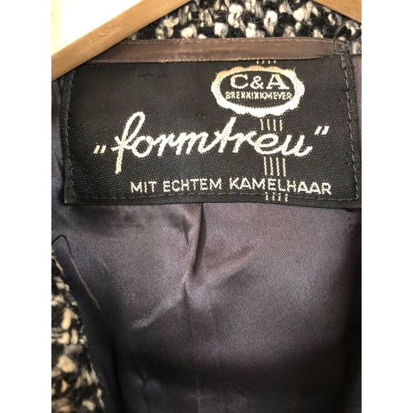 VTG C&A Formtreu Wool & Camel Hair Winter Coat - Picture 3 of 11